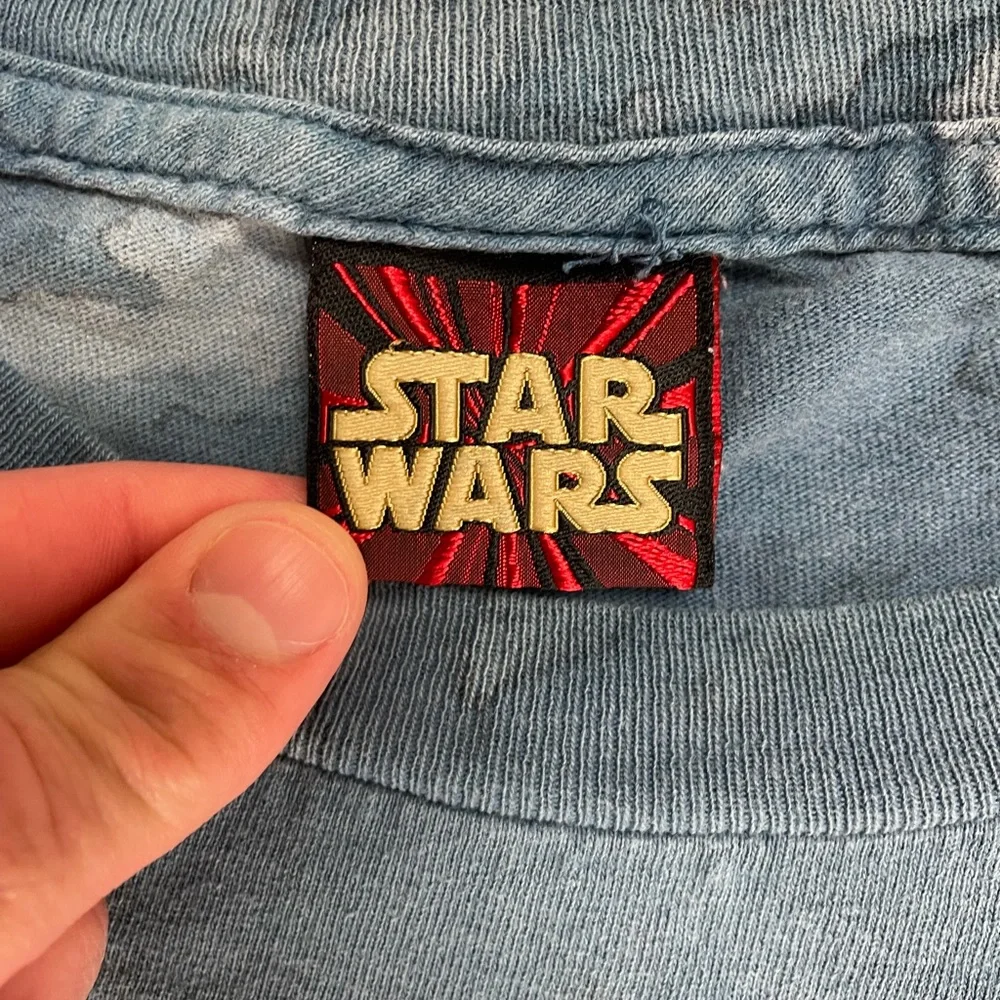 Vintage Star Wars Naboo Fighter Squadron tie dye short sleeve tee shirt - Picture 5 of 13